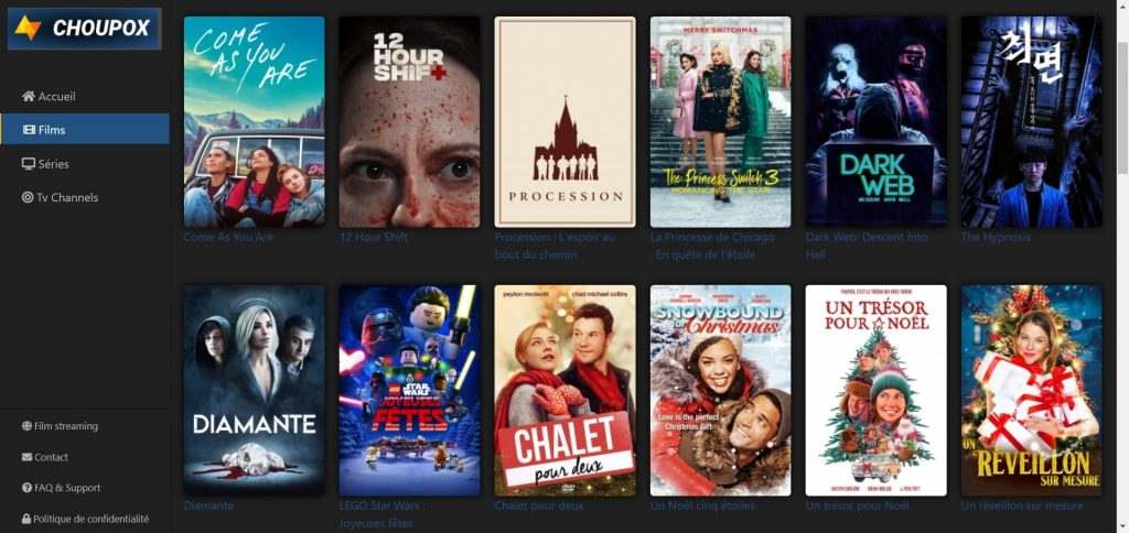 Choupox Streaming : regardez vos émissions et films préférés en ligne
